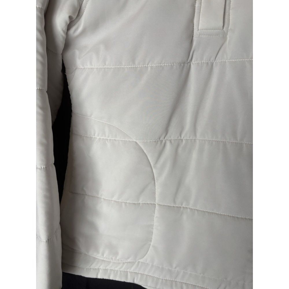 Avalanche‎ Ivory Quilted Pullover Jacket Size Medium 1/2 Snap Outdoor Hiking - Picture 4 of 11